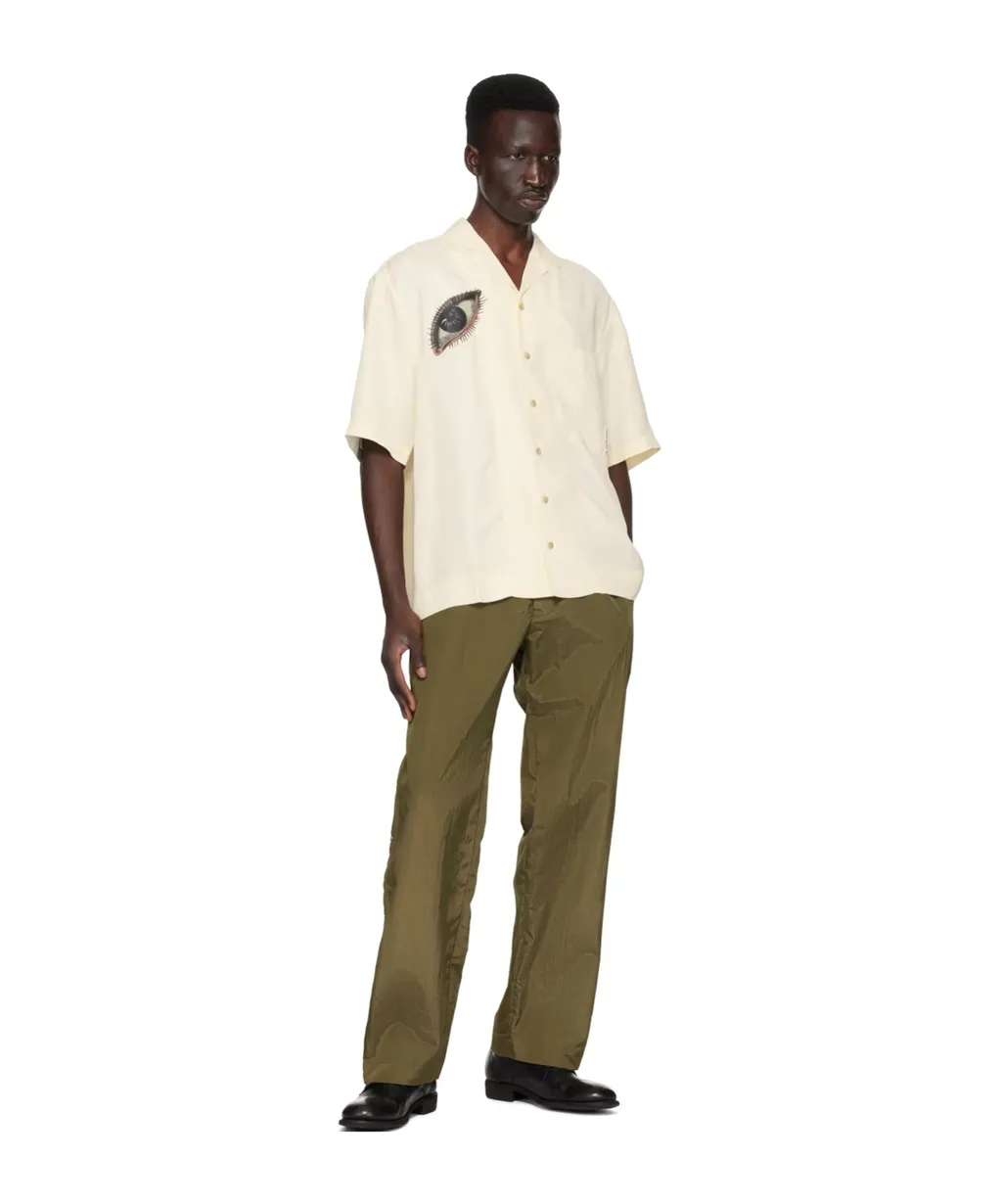 Logo-Studs Straight-Leg Trousers