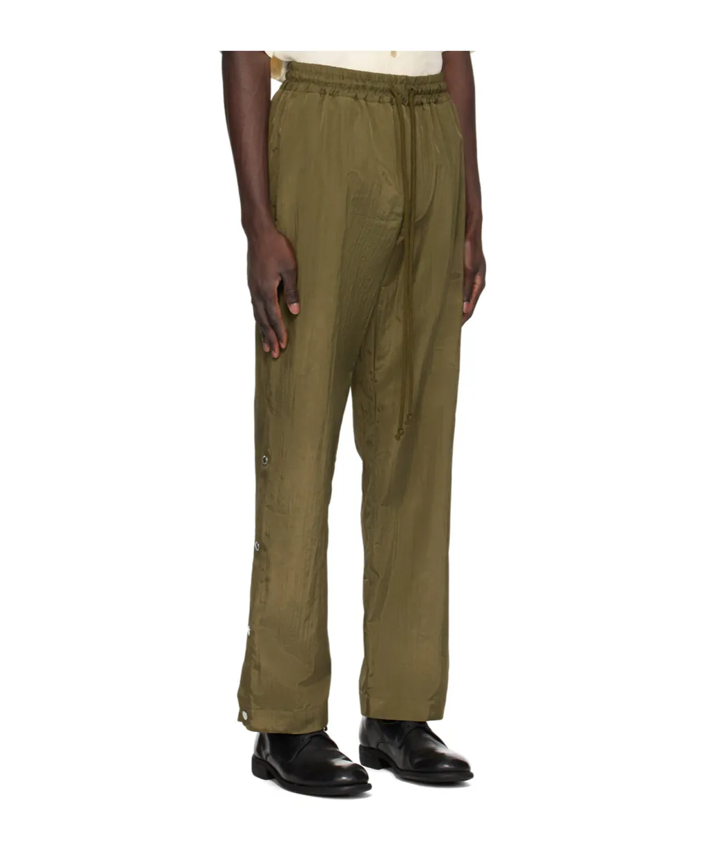 Logo-Studs Straight-Leg Trousers