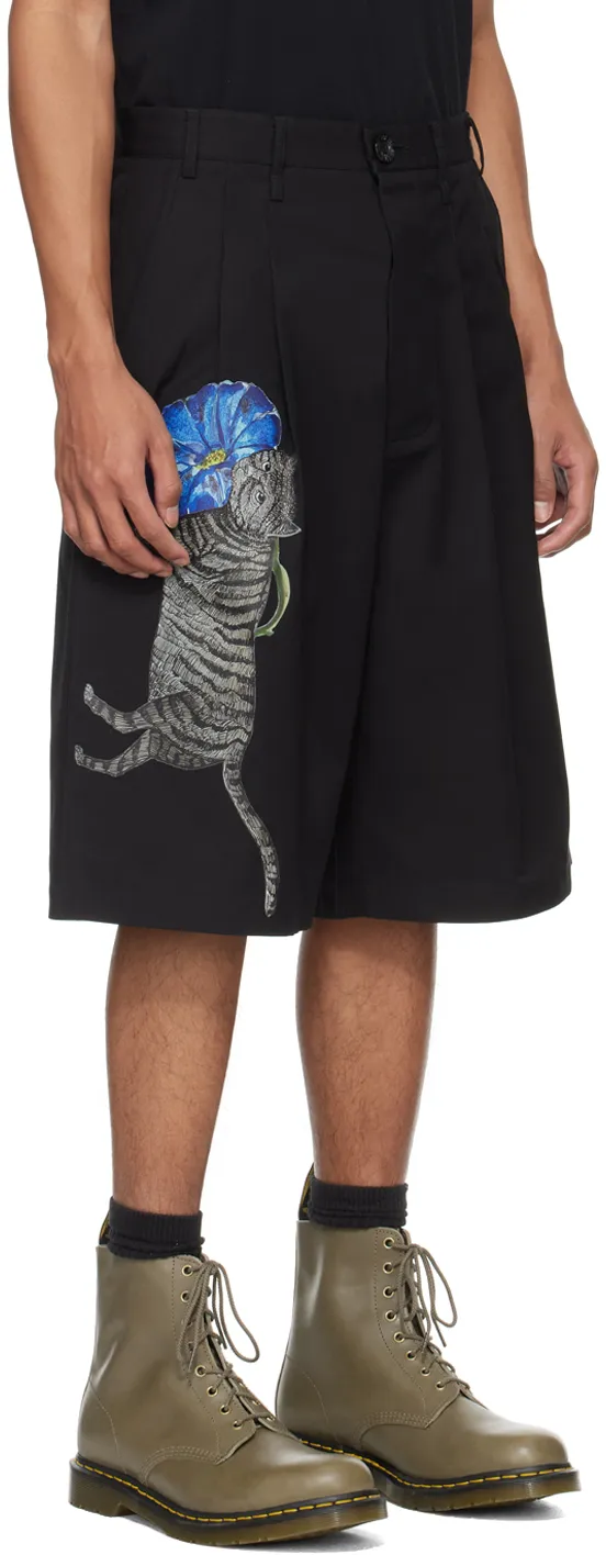 Flower Cat Shorts