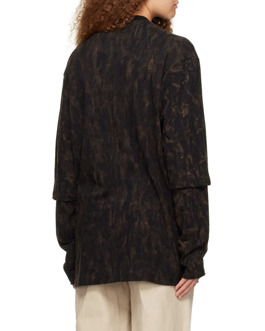 Distressed Logo Printed Sweatshirt