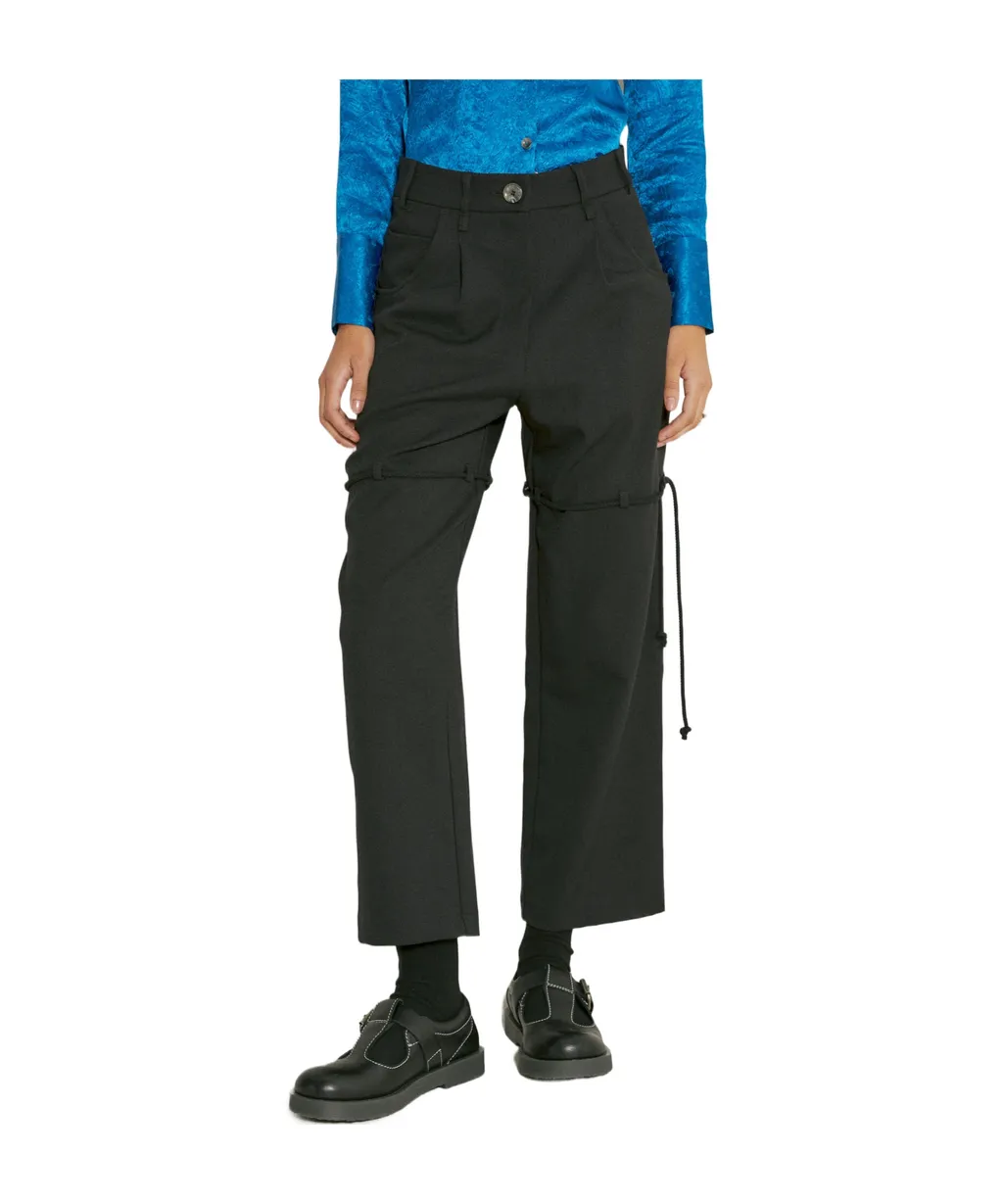 Straight-Leg Tailored Pants