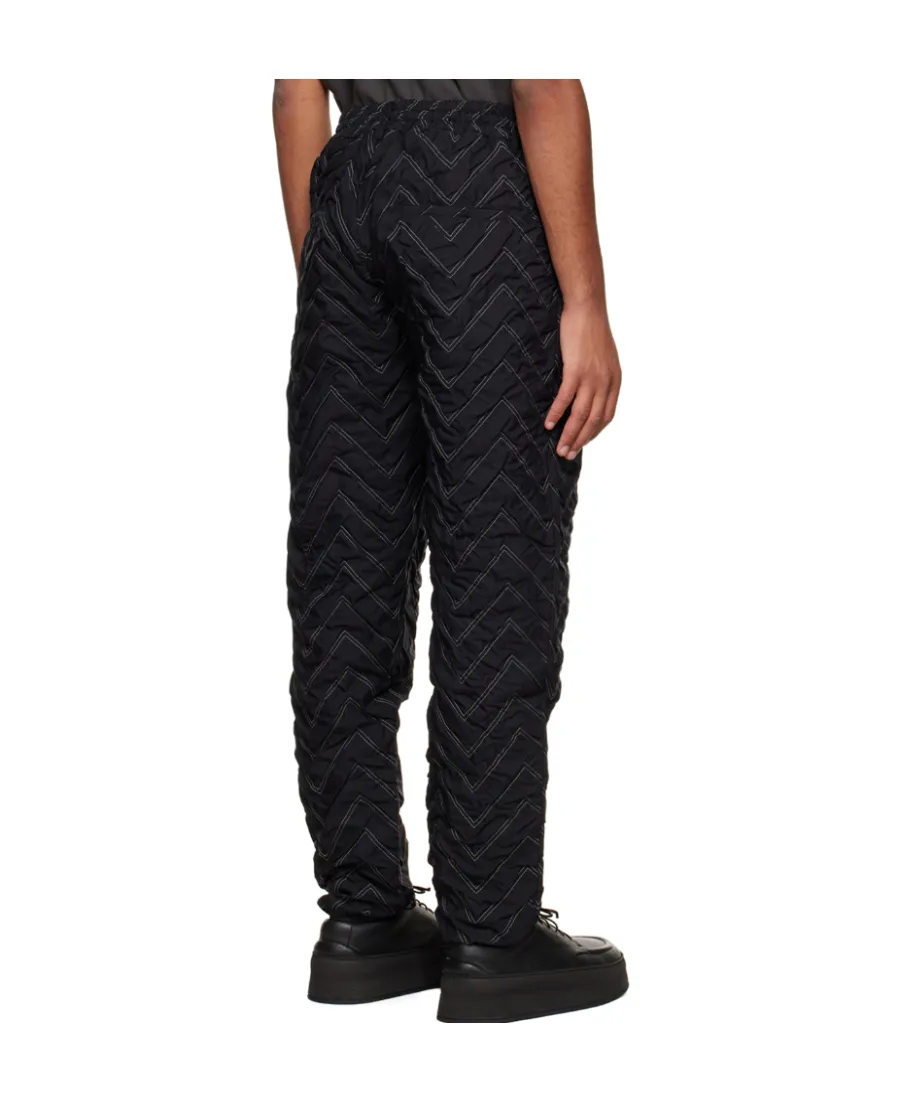 Logo Quilted Casual Pants