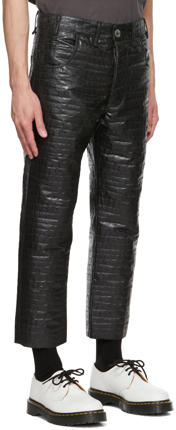 Logo Sewn Casual Pants