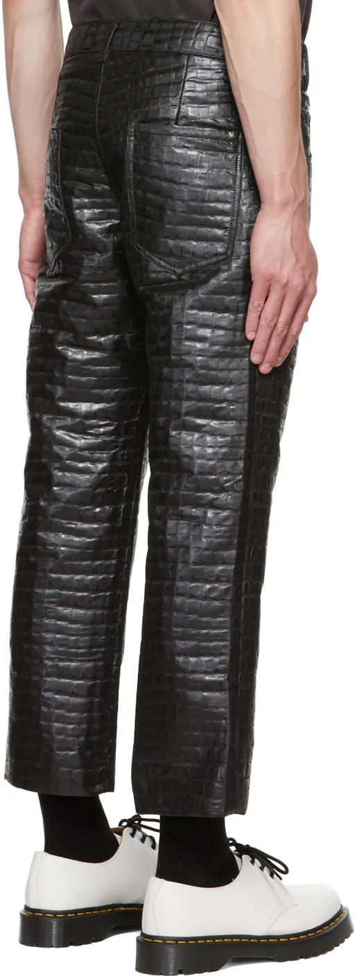 Logo Sewn Casual Pants