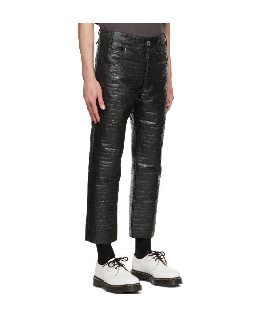 Logo Sewn Casual Pants