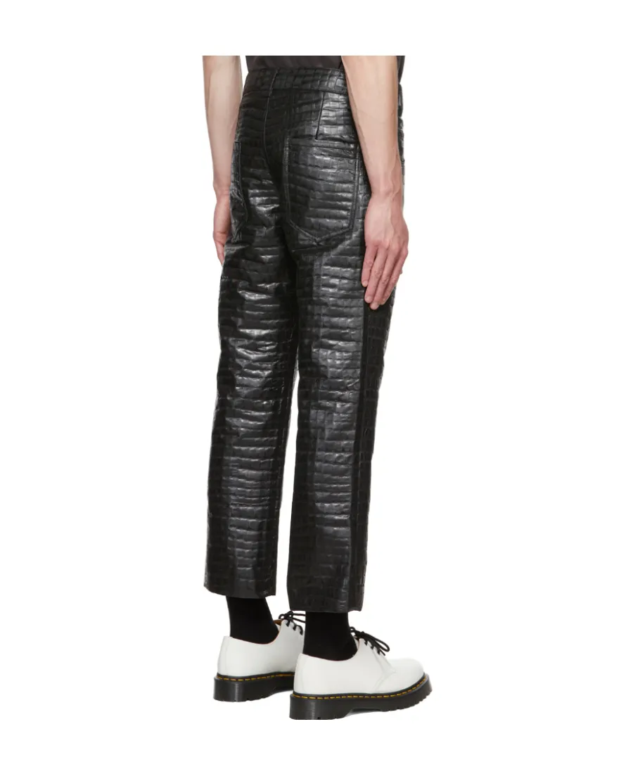 Logo Sewn Casual Pants