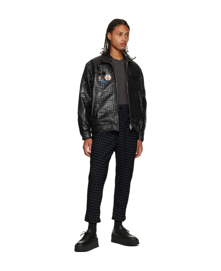 Pattered Cropped Trousers
