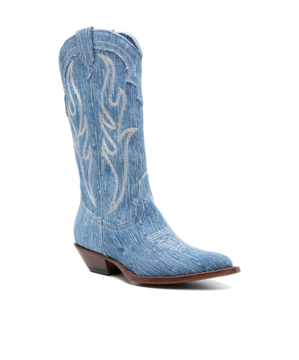 Santa Fe 35Mm Denim Boots