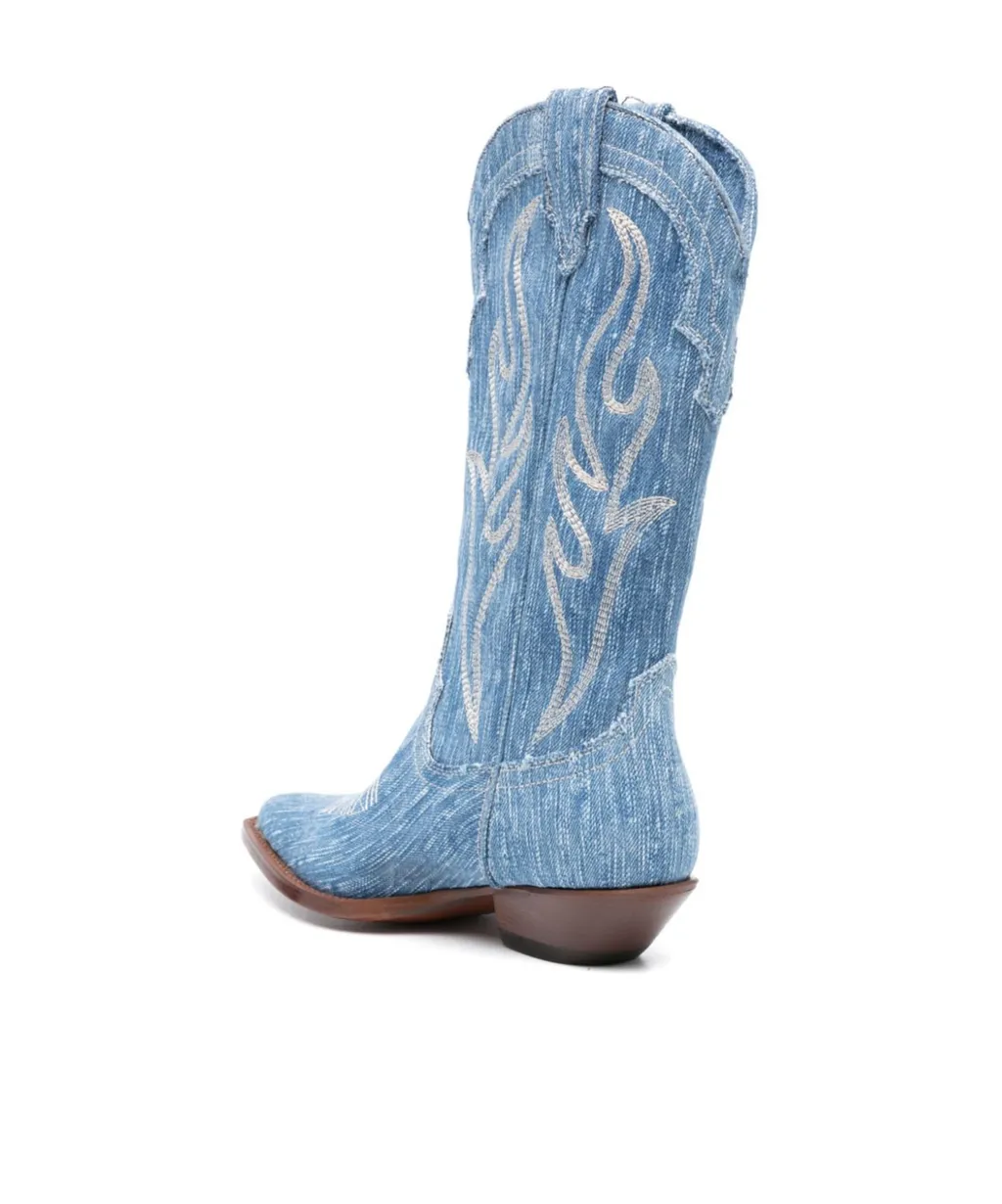 Santa Fe 35Mm Denim Boots