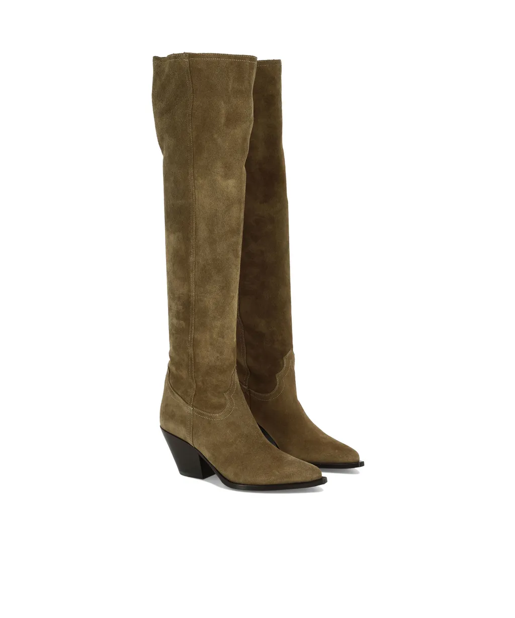 70Mm Suede Boots