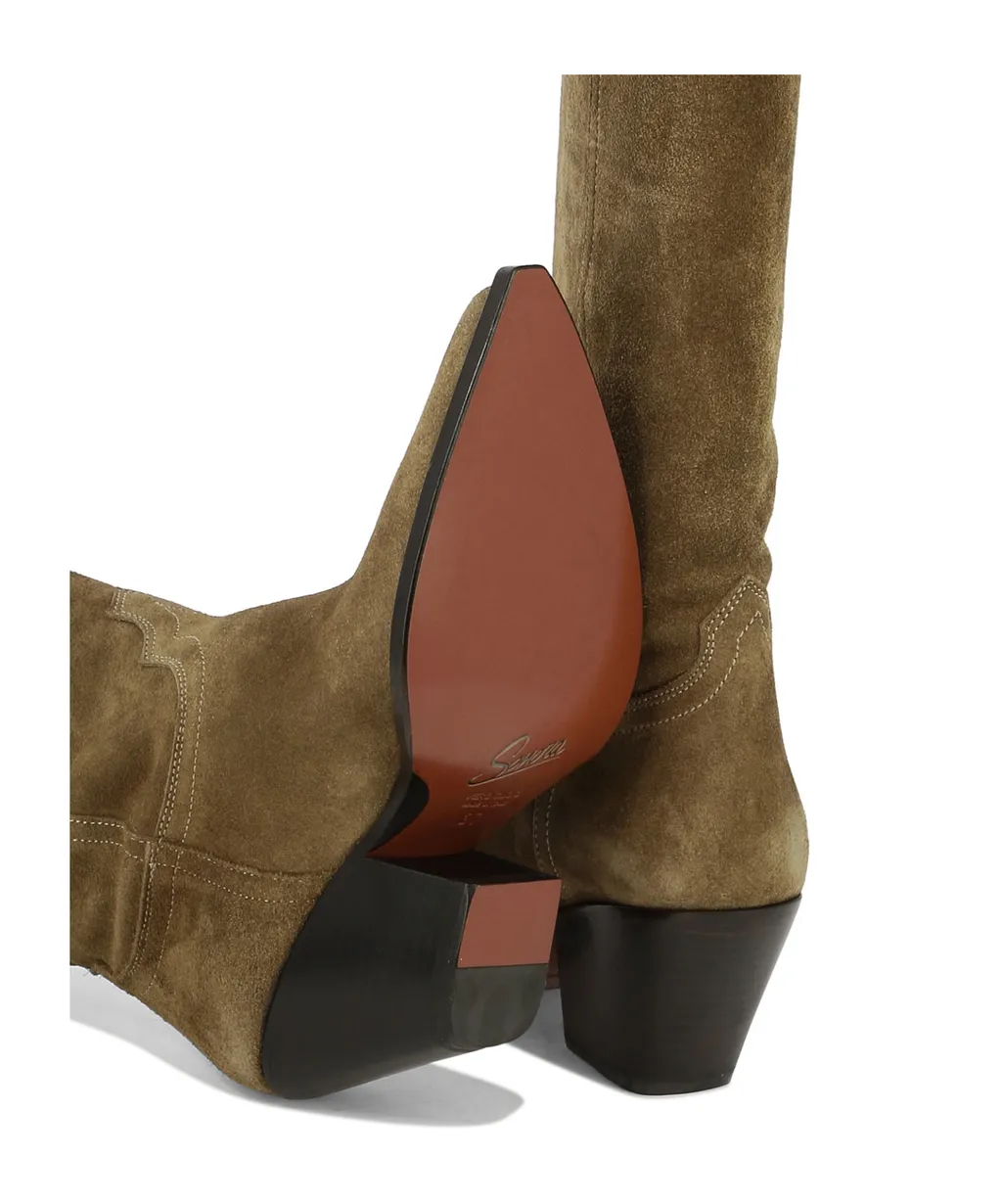 70Mm Suede Boots