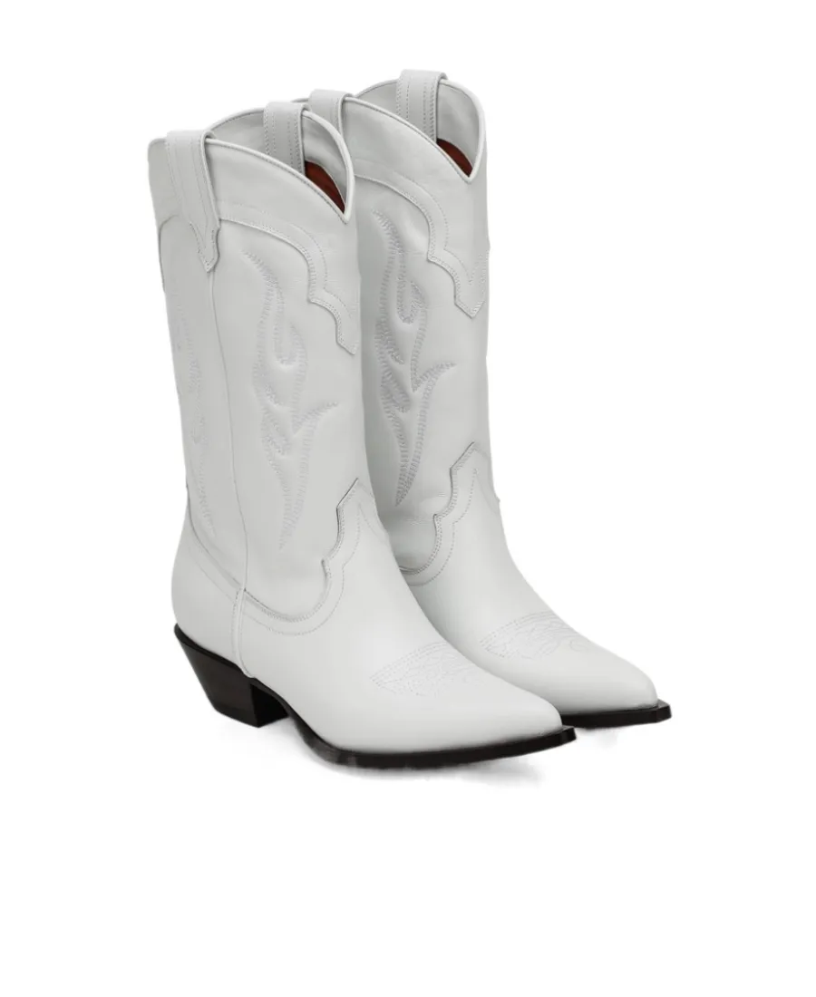 Santa Embroidered Cowboy Boots