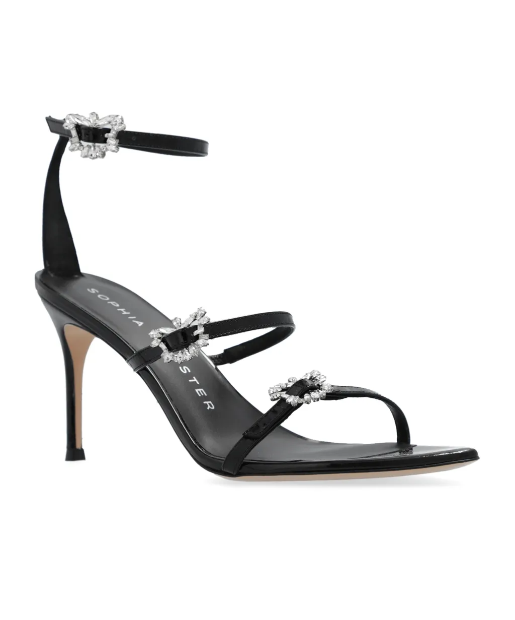 Crystal Embellished Strappy Pumps