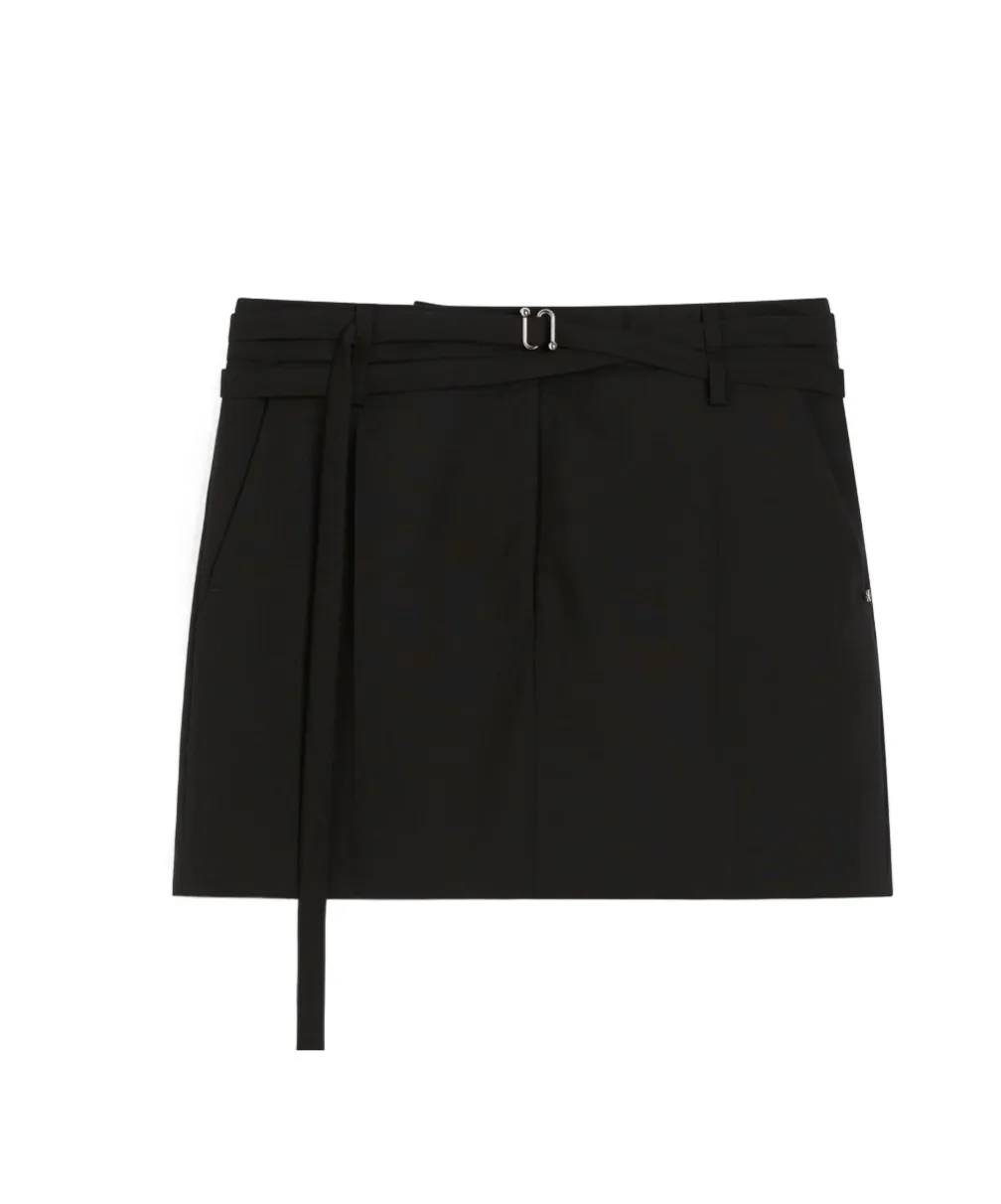 Belted Mini Skirt