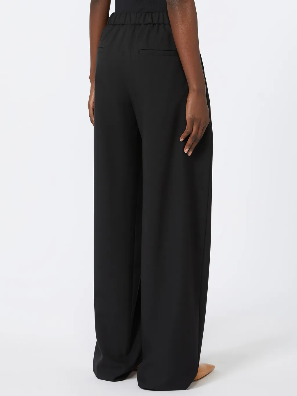 Straight Wool Trousers