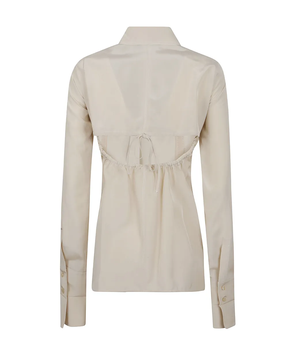 Shirt With Cut-Out Back Detail