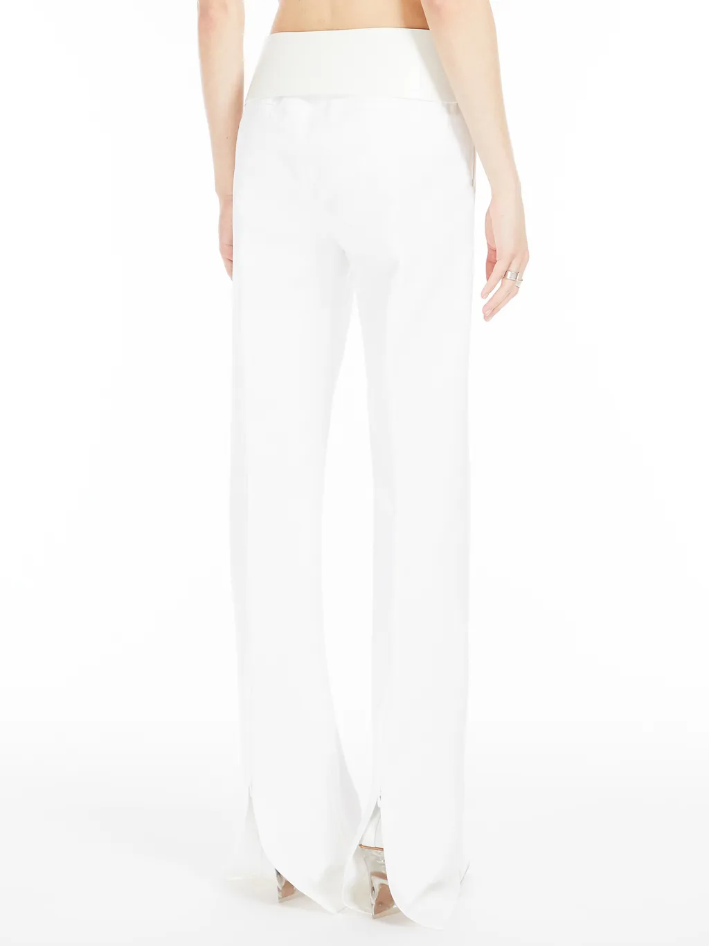 Abbono Pleat Detailed Straight Leg Trousers
