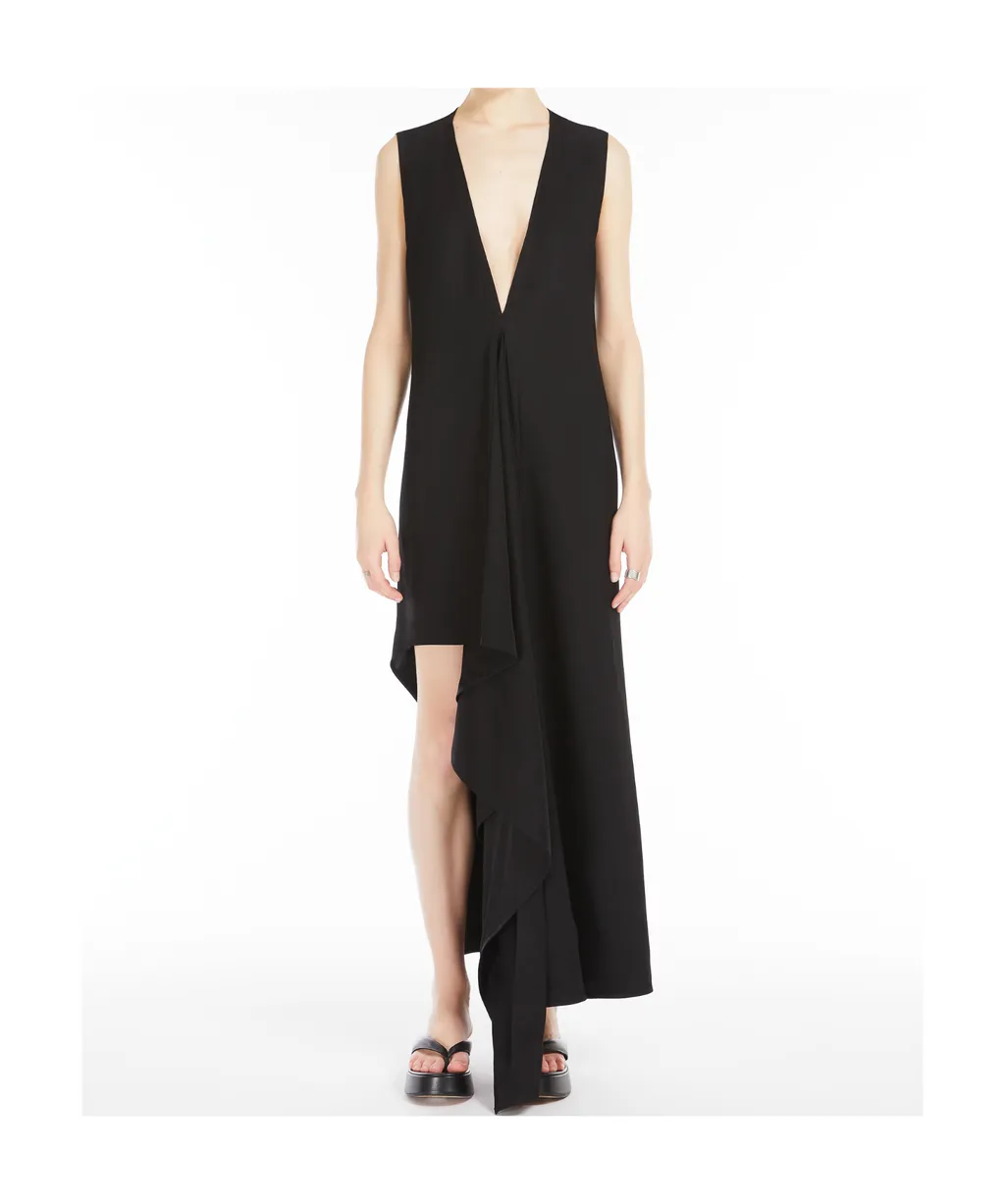 Acline1234 Asymmetric V-Neck Dress
