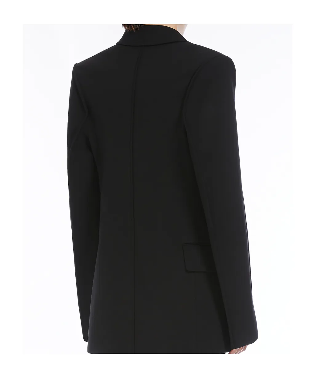 Single-Breasted Blazer In Stretch Viscose