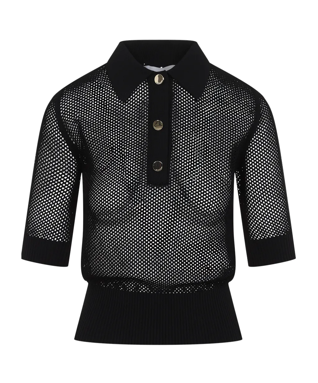 Button Detailed Short-Sleeved Top