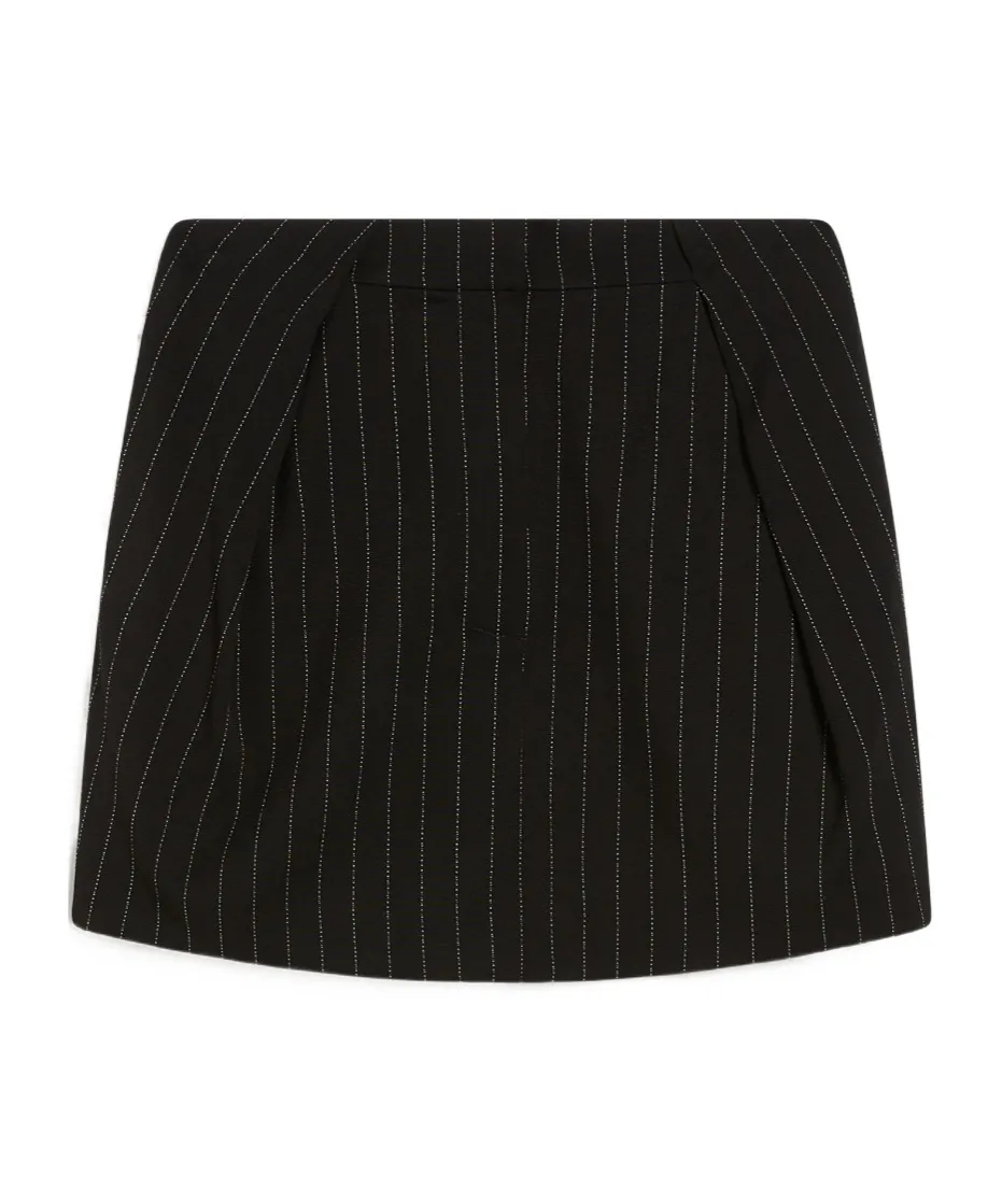 Pinstriped Mini Skirt