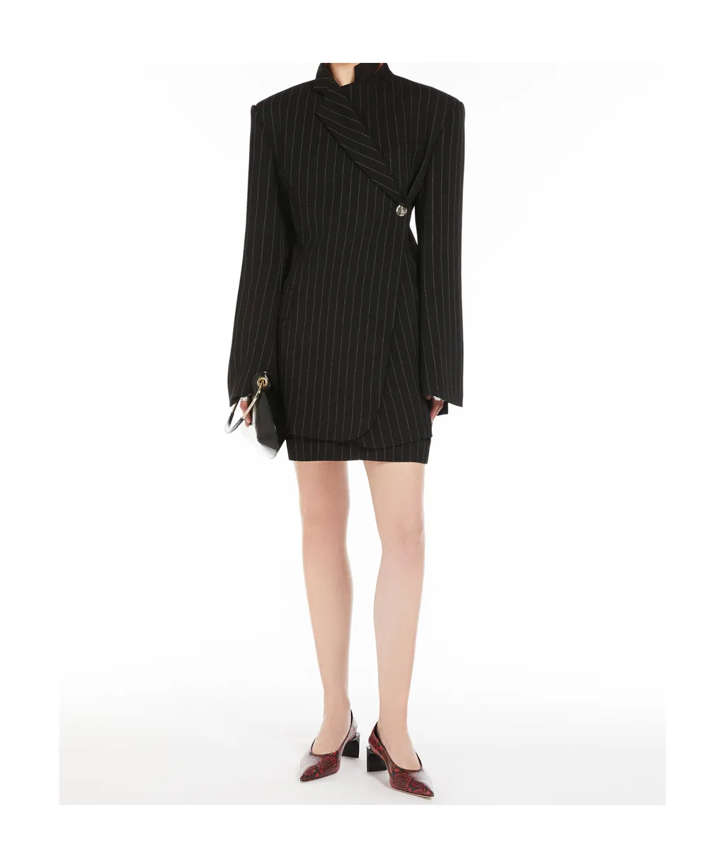 Pinstriped Mini Skirt