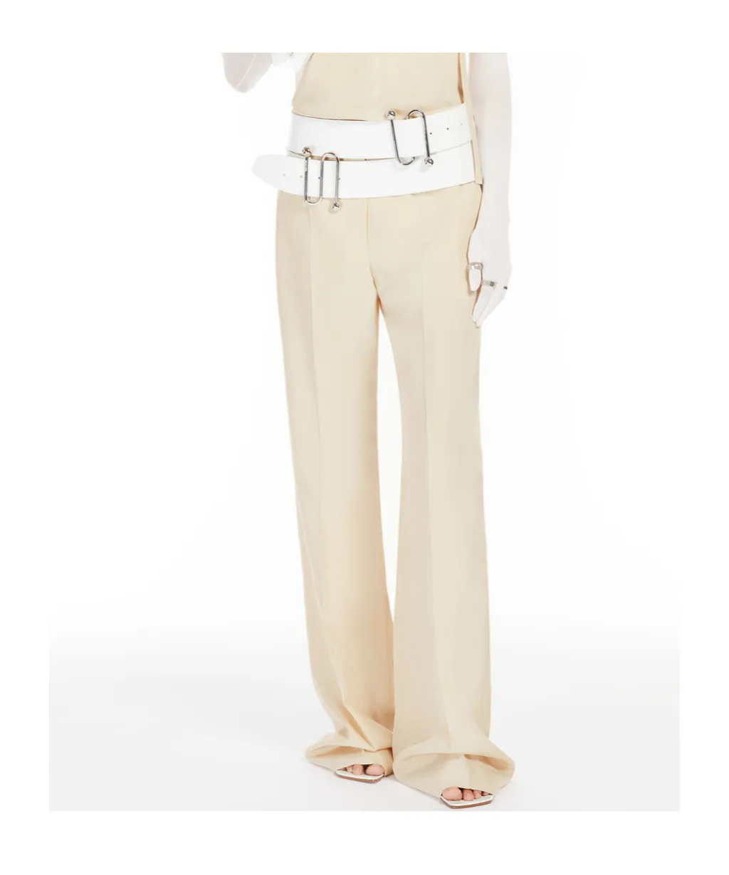 Low-Rise Flared Trousers