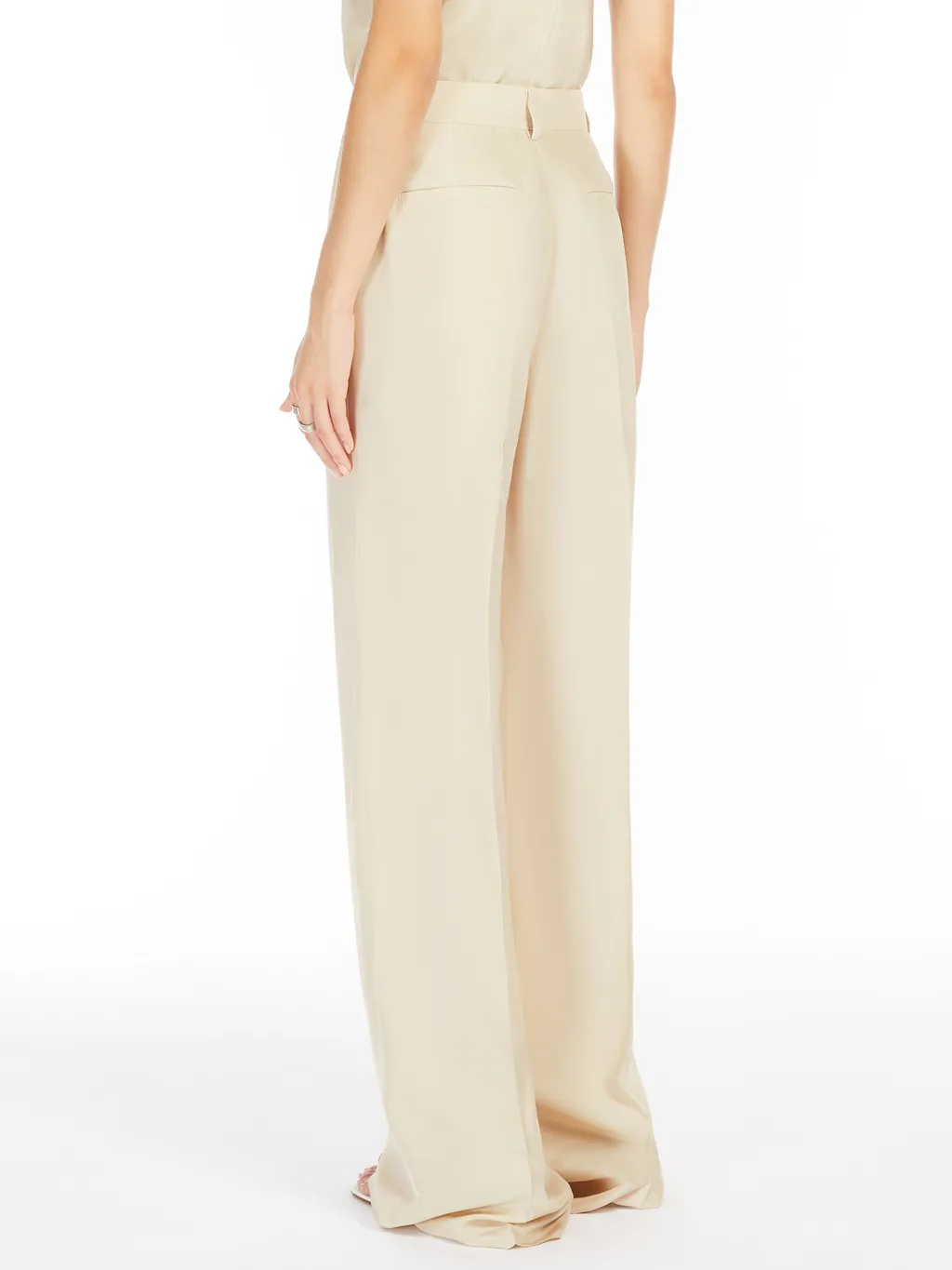 Low-Rise Flared Trousers