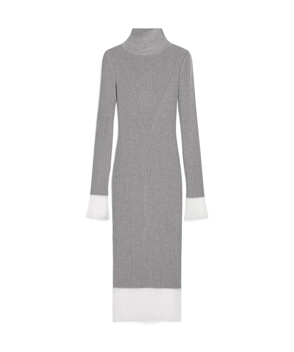 Small High-Neck Knitted Dress