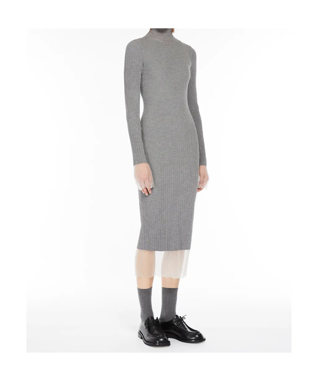 Small High-Neck Knitted Dress