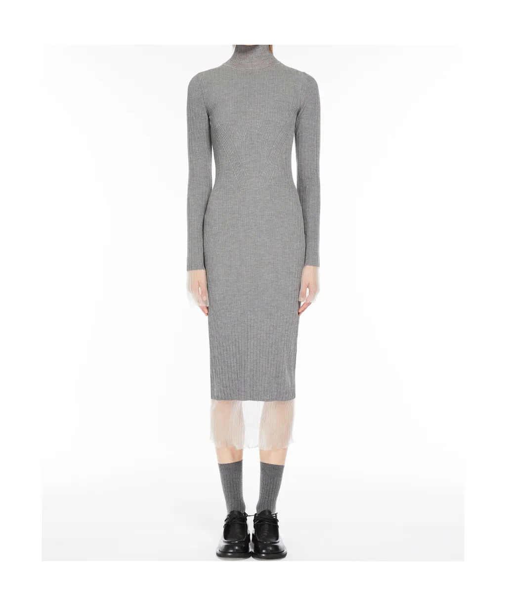 Small High-Neck Knitted Dress