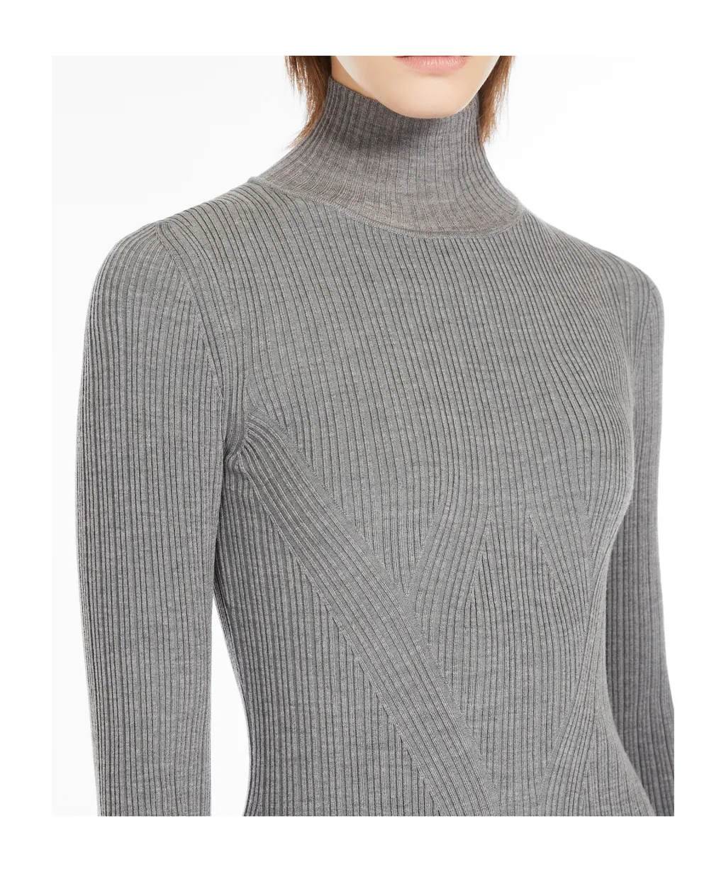 Small High-Neck Knitted Dress