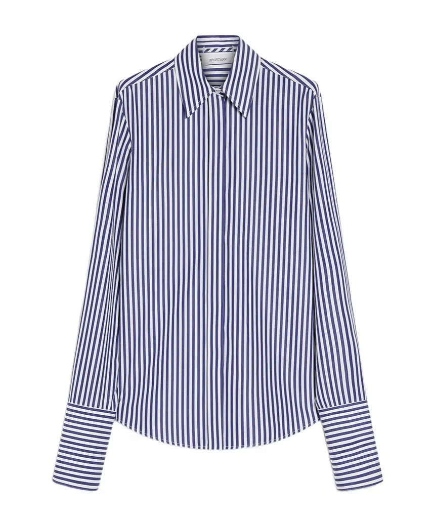 Striped Button-Up Shirt