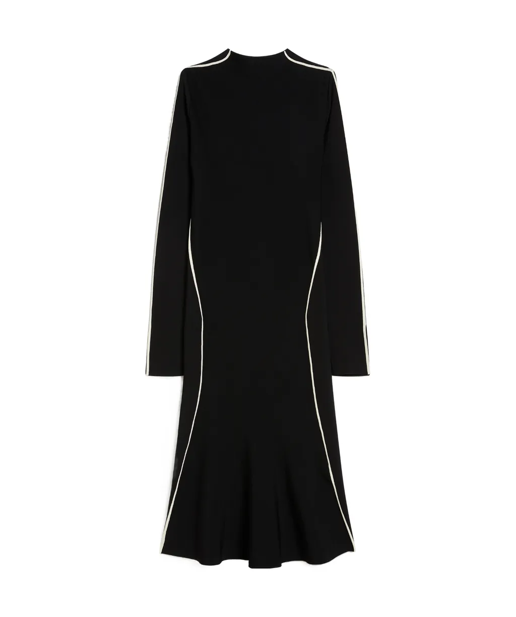 Side Striped Knit Dress