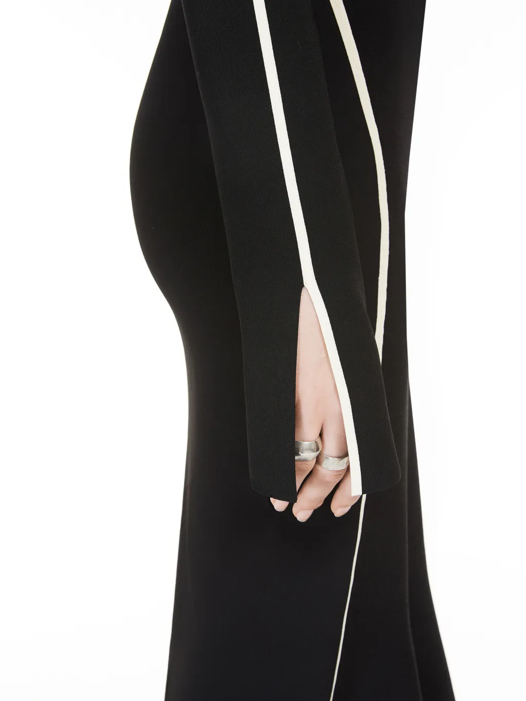 Side Striped Knit Dress