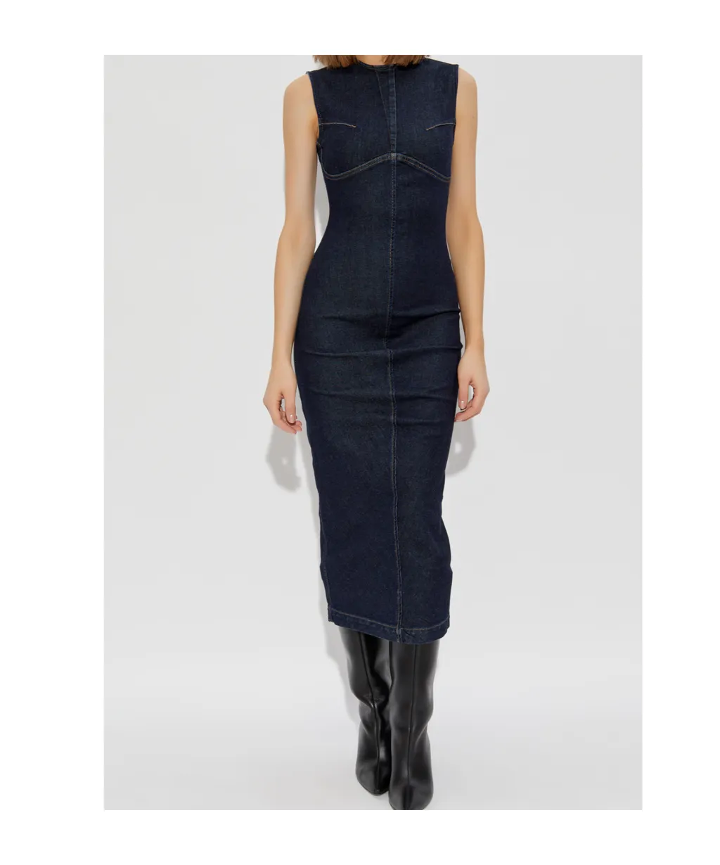 Geranio Denim Midi Dress