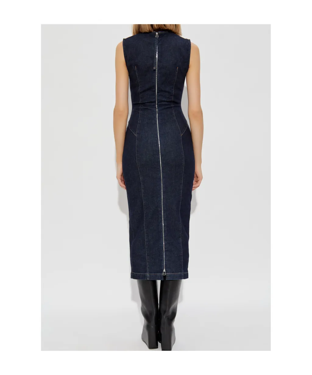 Geranio Denim Midi Dress