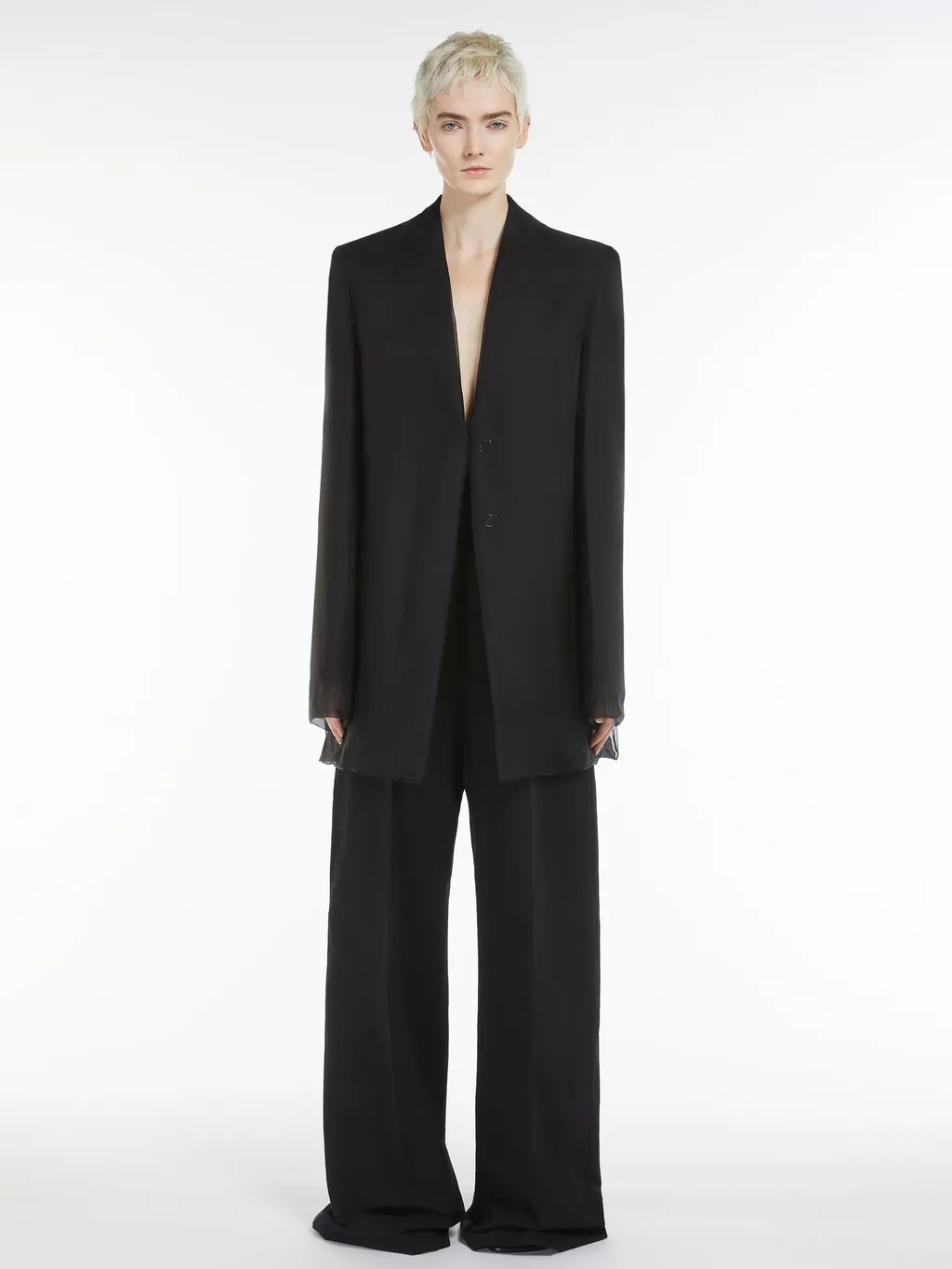 High Waist Straight Leg Trousers