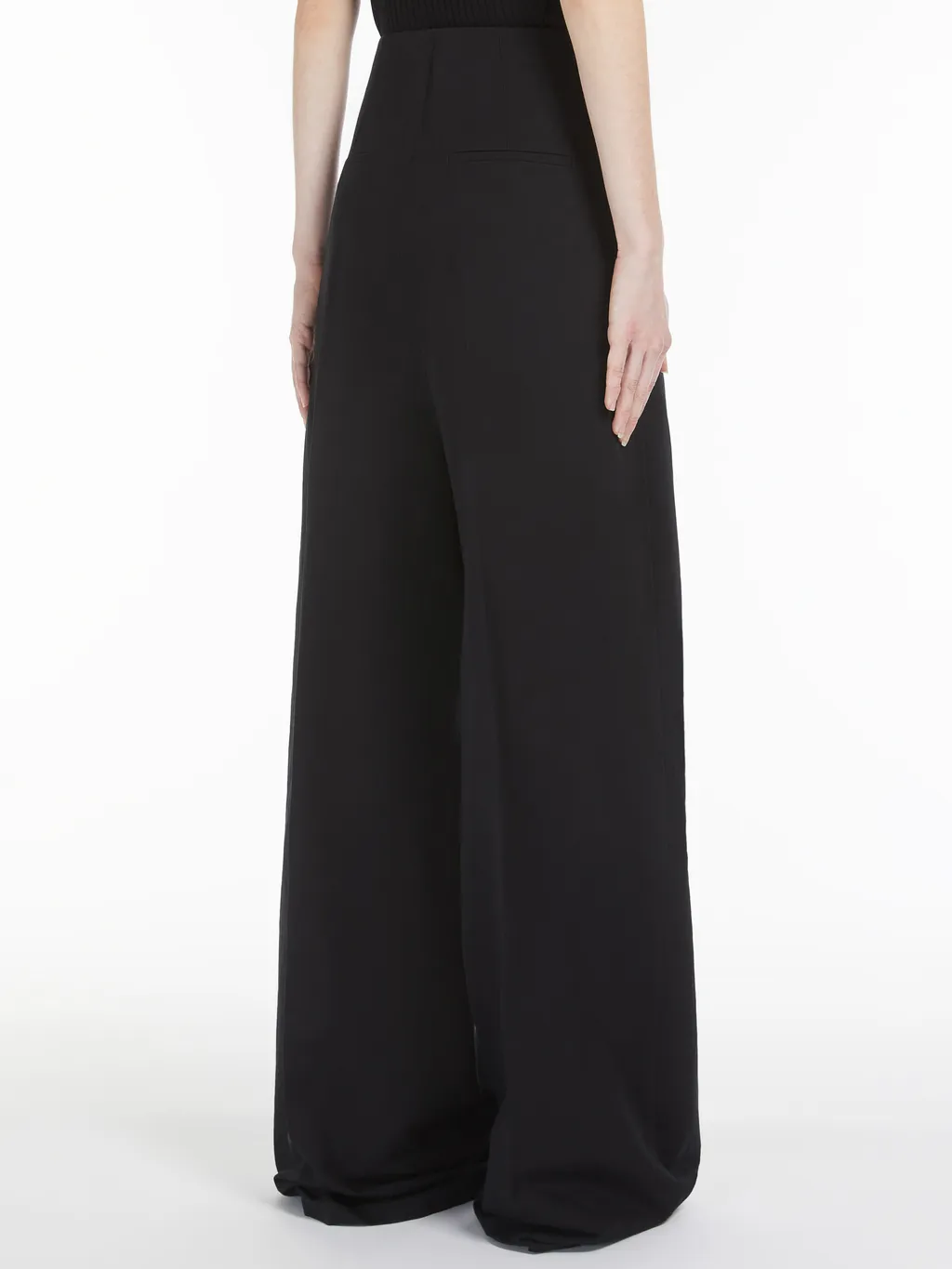 High Waist Straight Leg Trousers