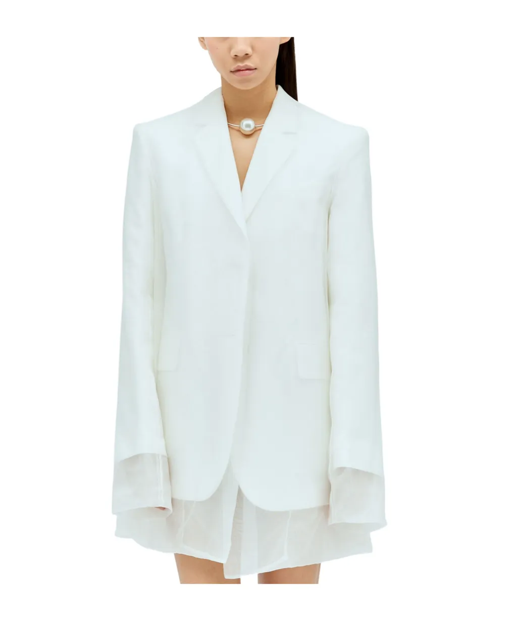 Single-Breasted Long-Sleeved Jacket