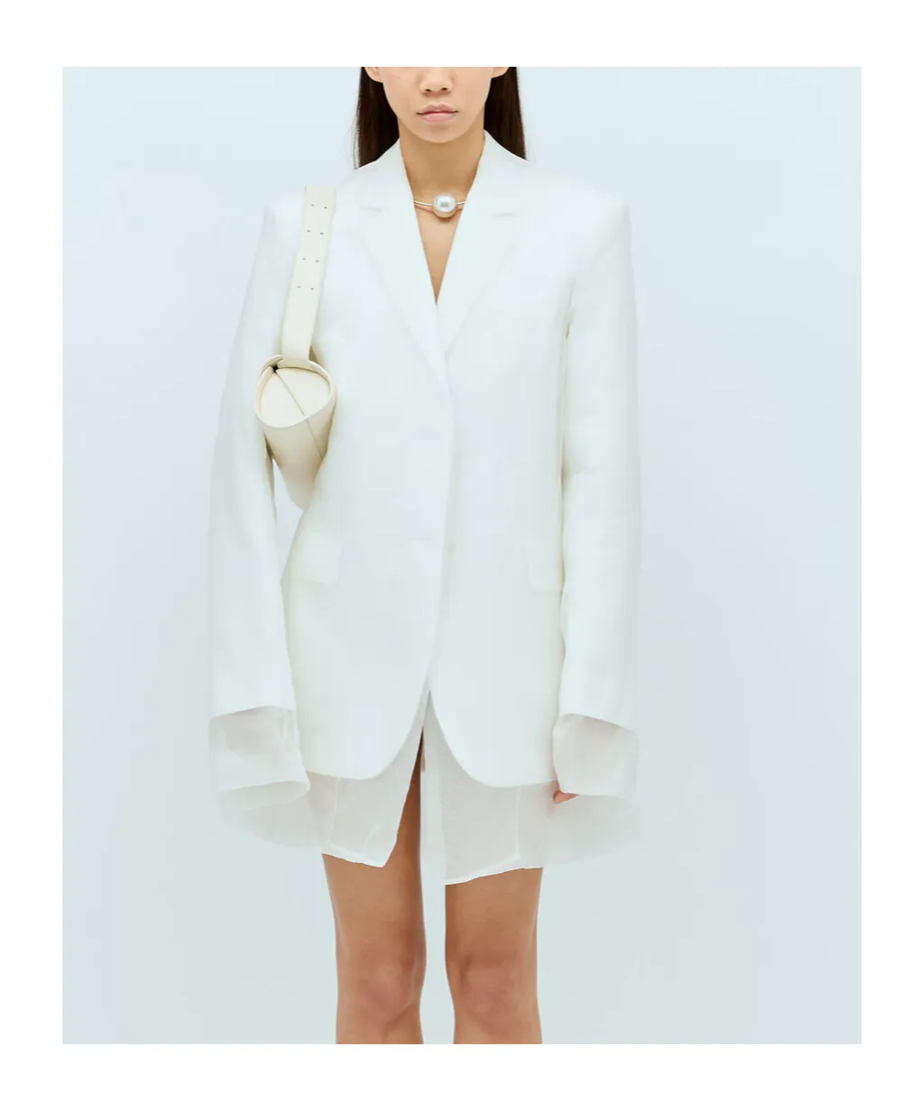 Single-Breasted Long-Sleeved Jacket