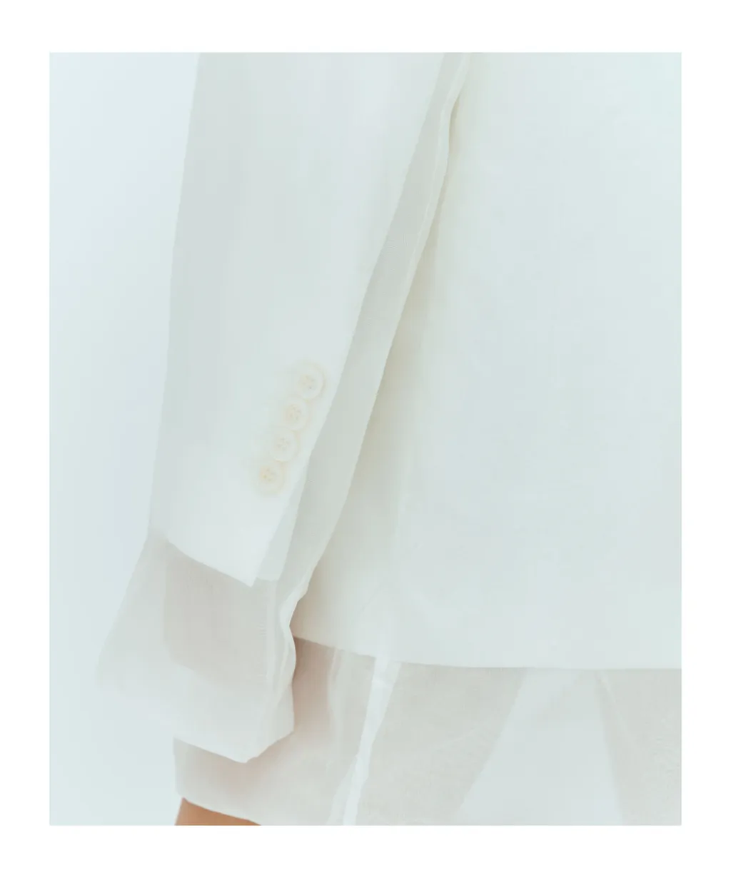 Single-Breasted Long-Sleeved Jacket