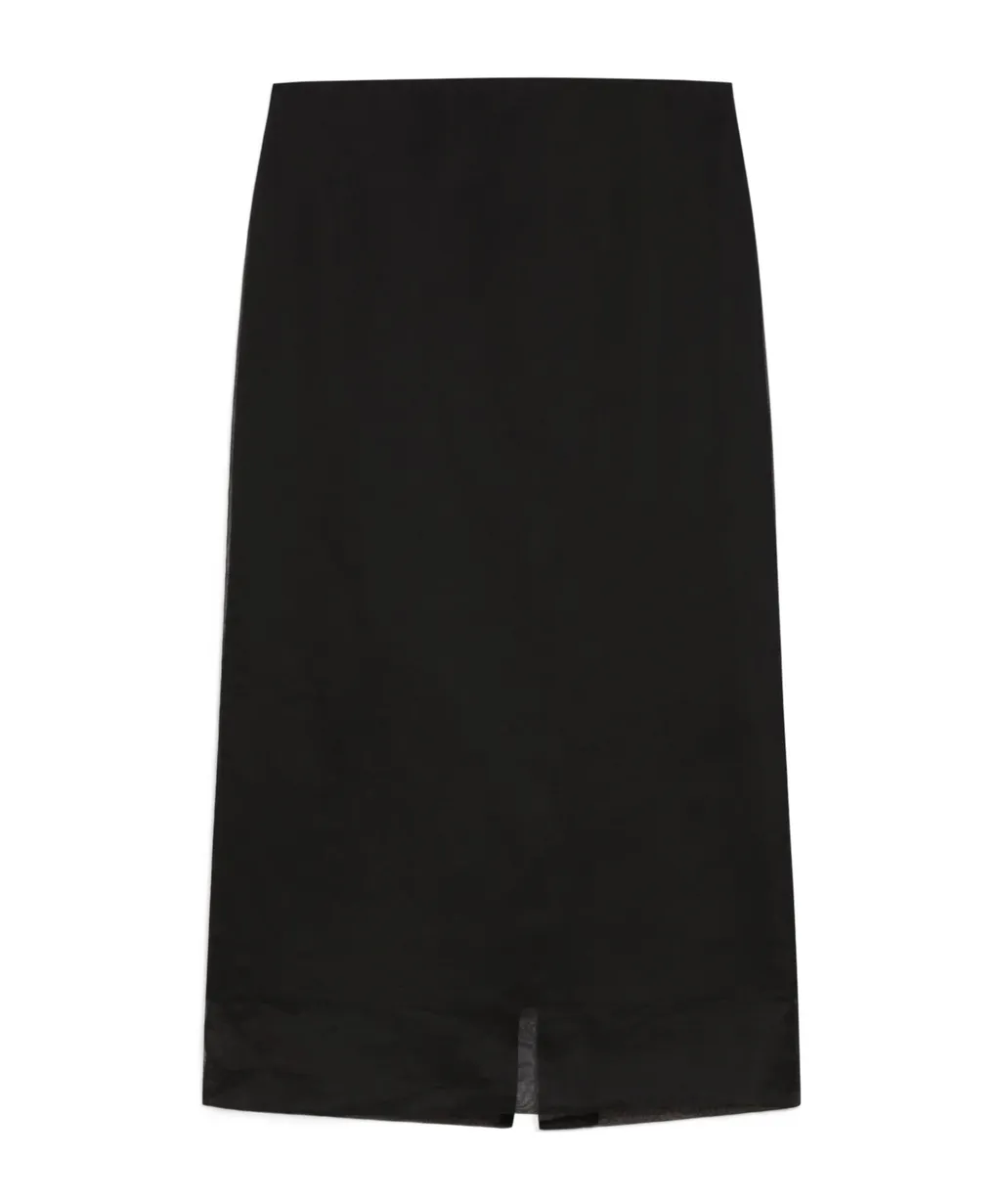 Zip Detailed High Waist Skirt