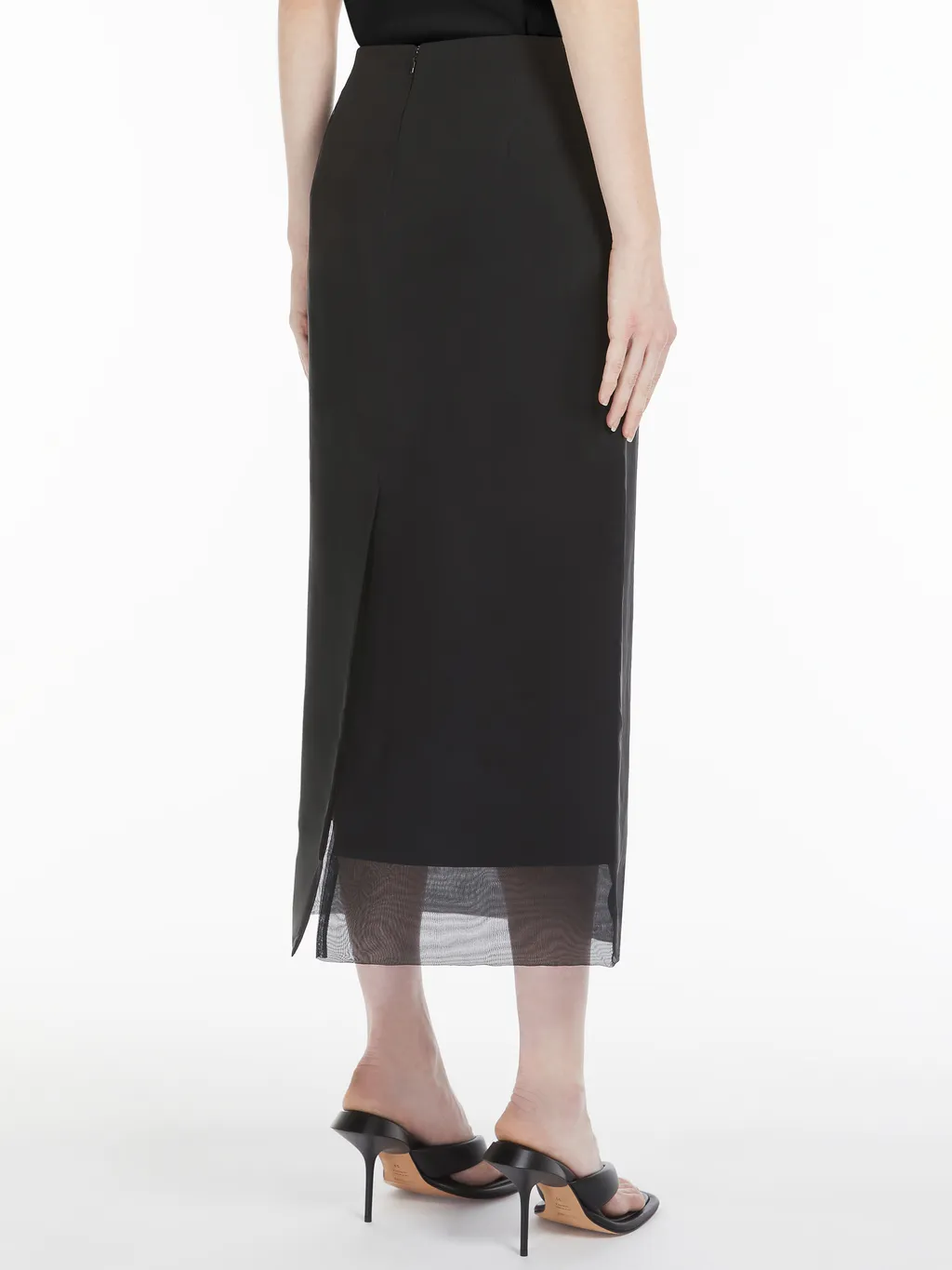 Zip Detailed High Waist Skirt