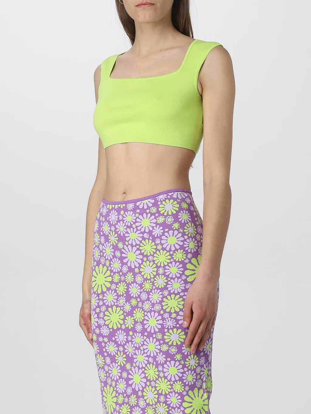 Sleeveless Cotton Cropped Top