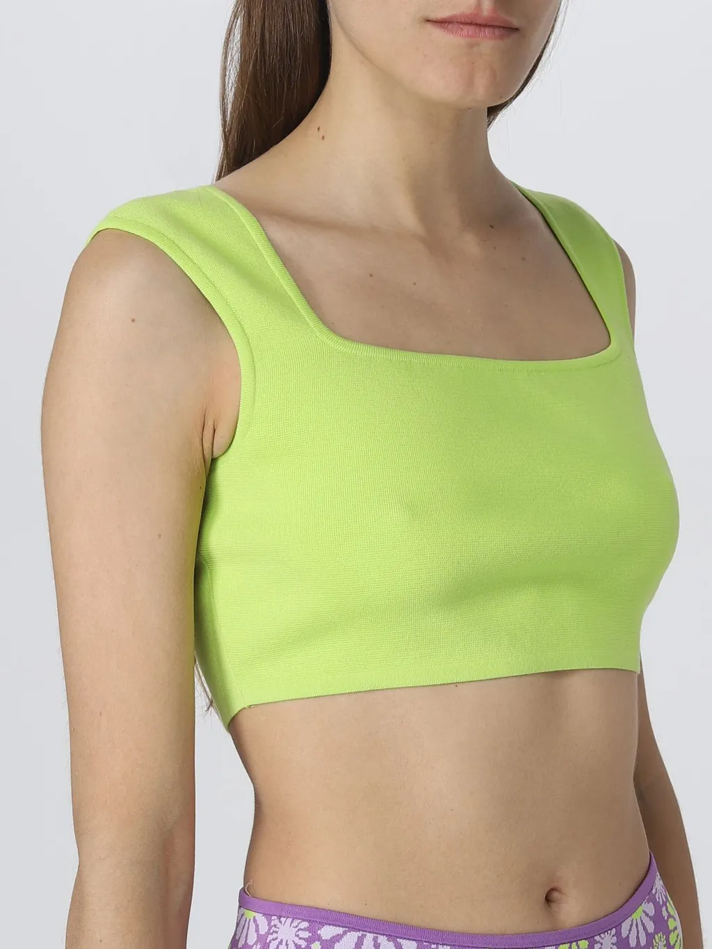 Sleeveless Cotton Cropped Top