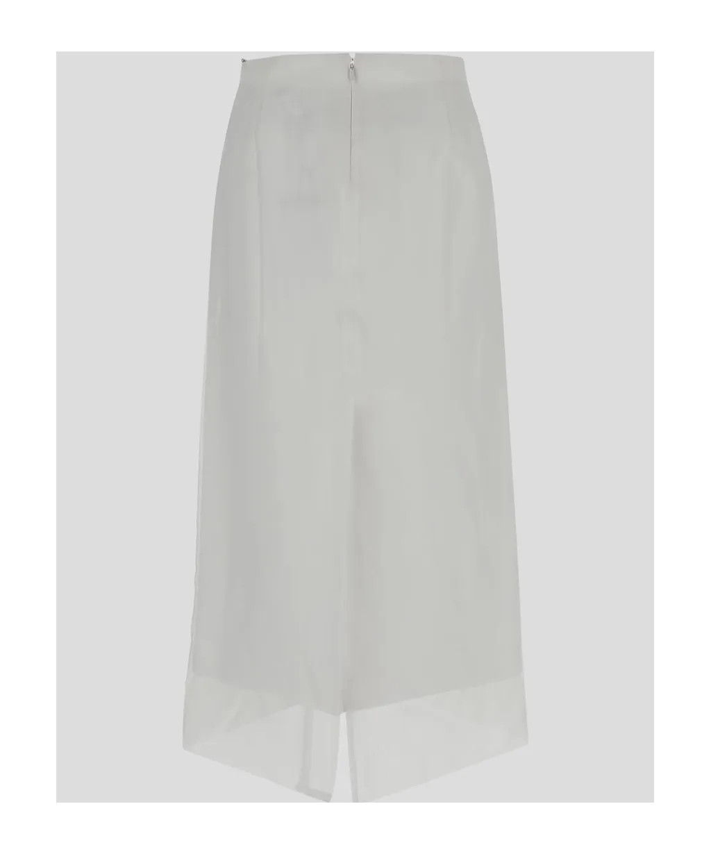 Zip Detailed High Waist Skirt