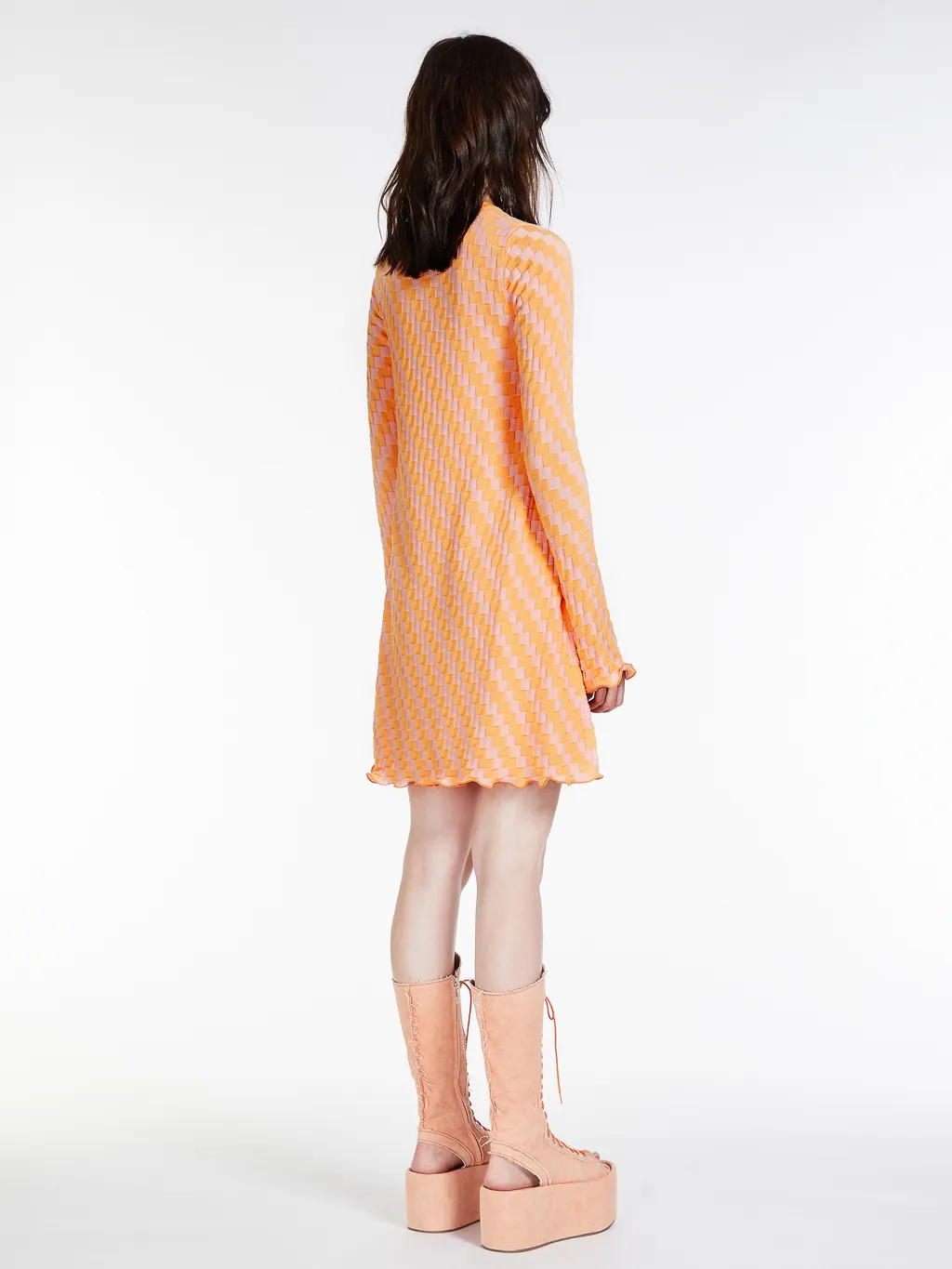 Long-Sleeved Cotton Dress
