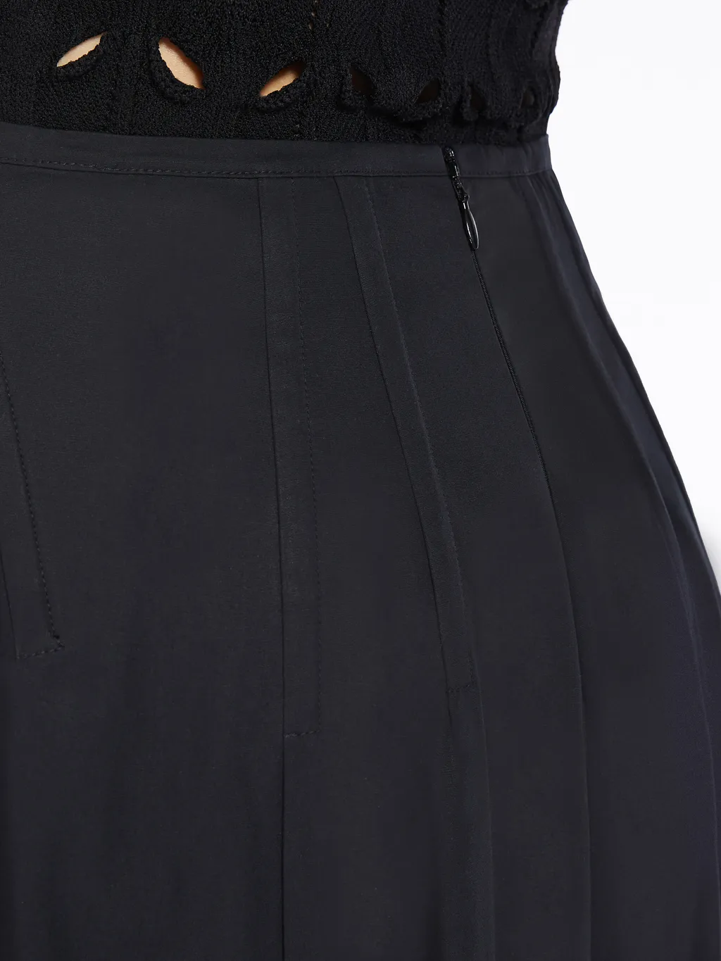 A-Line Cotton Midi Skirt