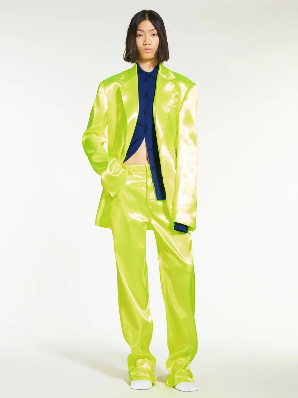 Technical Duchess Satin Trousers